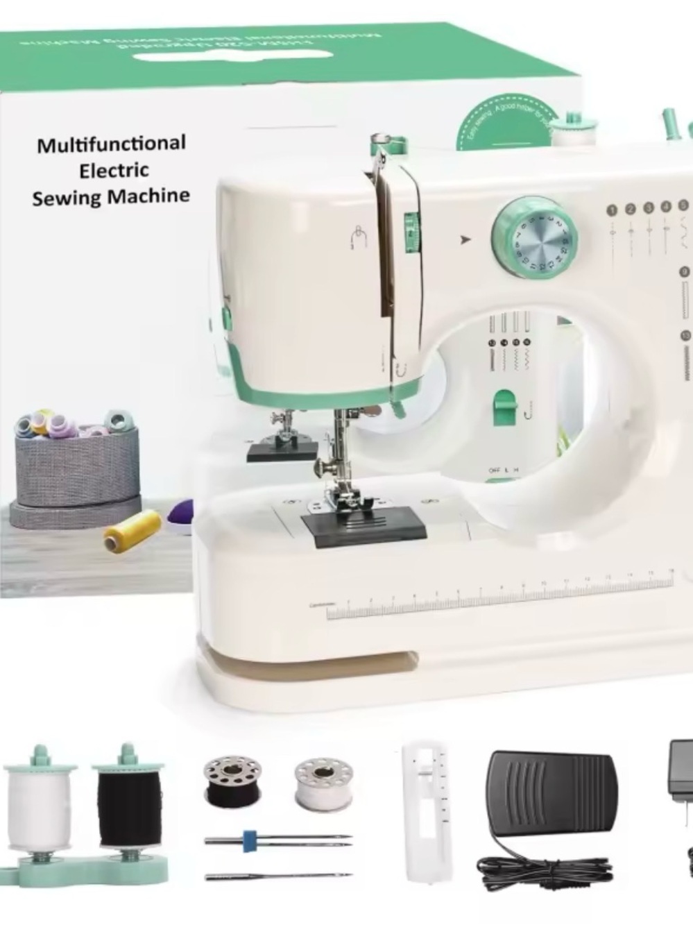 Multifunctional/Electric Sewing Machine/Twin needles FHSM 520 Upgraded Brand New